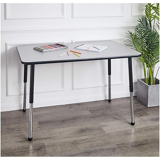 Amazon Basics Adjustable Height Rectangular Classroom Activity Table, Writing