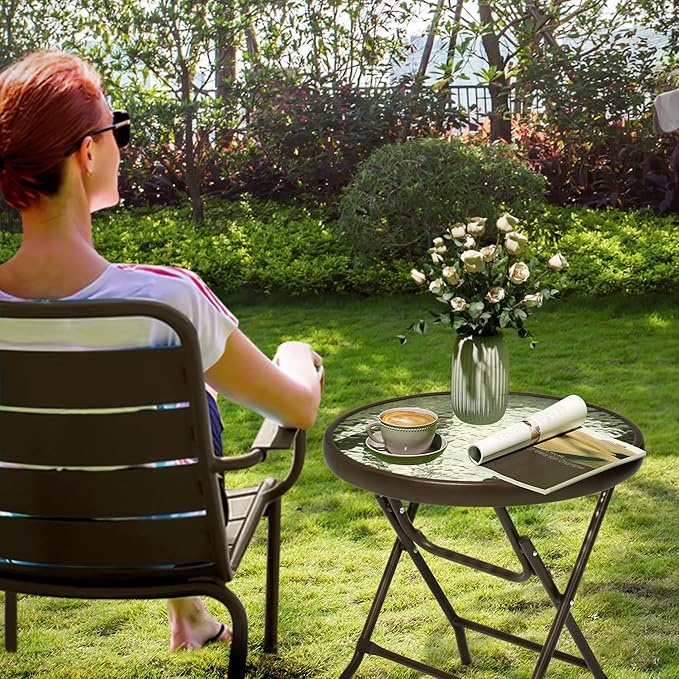 2 Pieces Outdoor Side Table