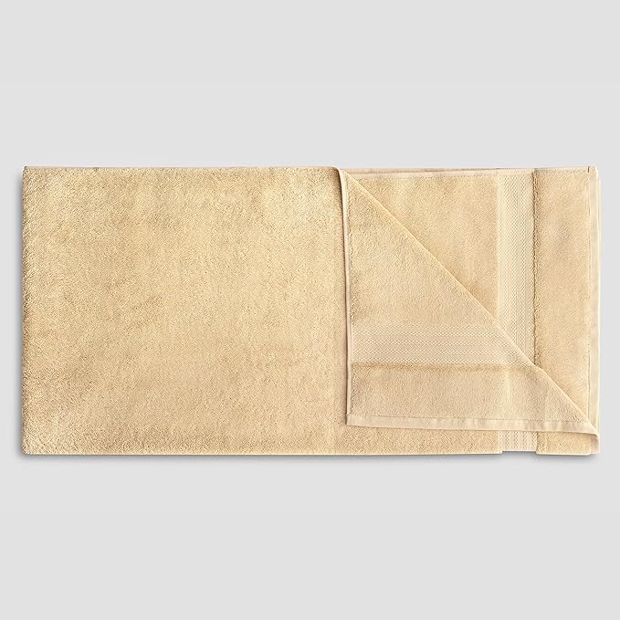 Fabdreams 100% Organic Cotton Bath Sheet Set of 2 700 GSM Oversized Towels