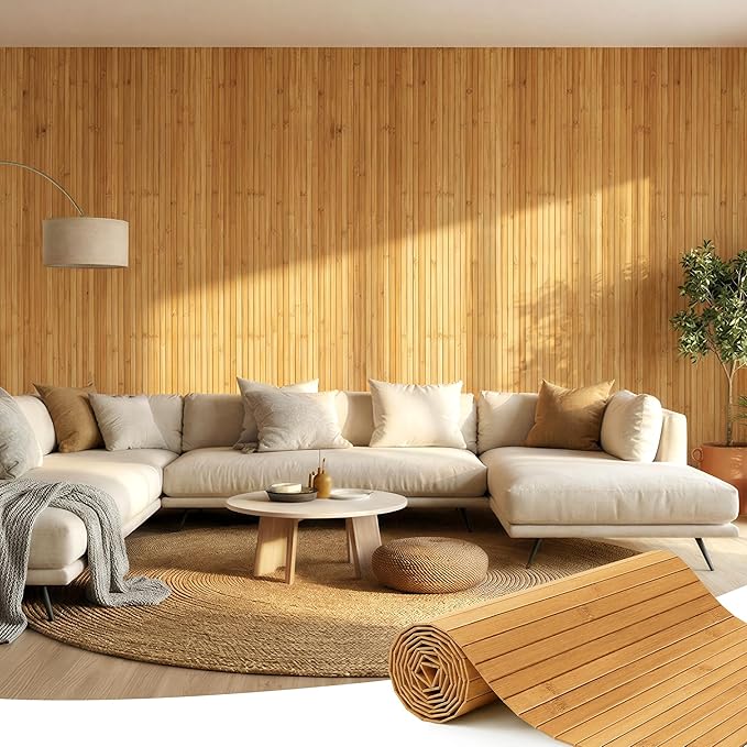 Bamboo Wall Panel, Peel and Stick wall Panels, paneles decorativos para pared