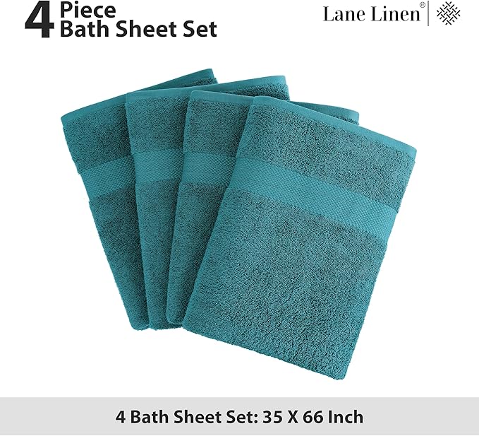 LANE LINEN 100% Luxury Cotton Bath Sheets