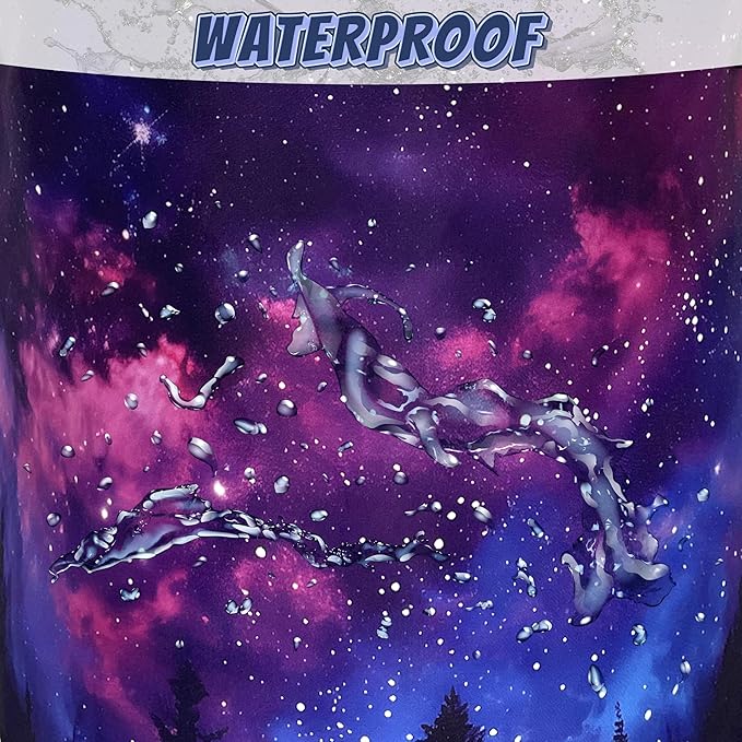 Personalize Galaxy Laundry Basket Oxford Cloth Foldable Forest Starry Sky