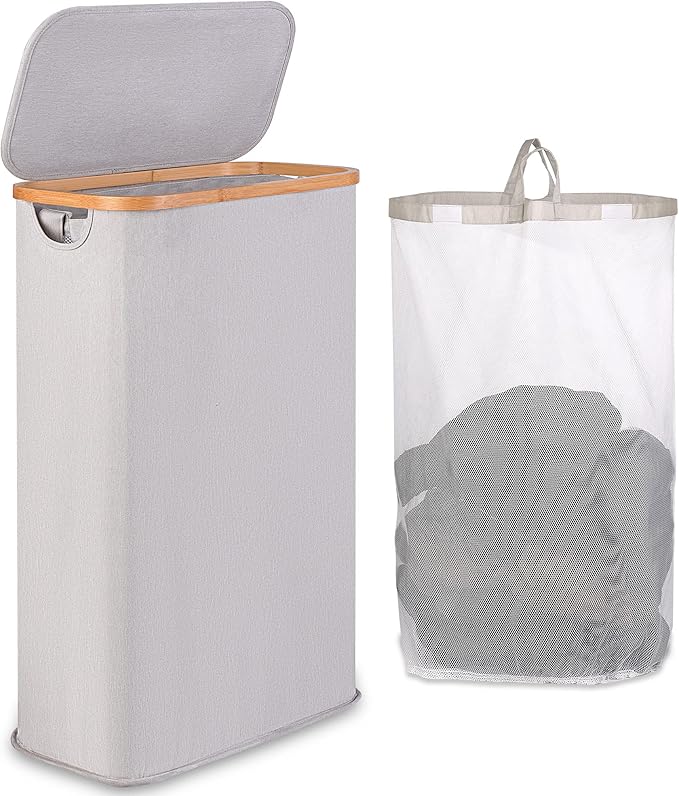 65L Slim Laundry Hamper, Narrow Laundry Basket
