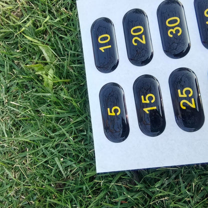 5-80 Weight Stack Stickers for Gym Machine
