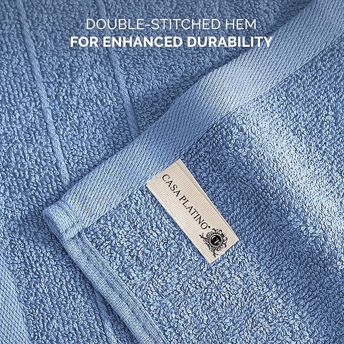 Casa Platino Blue Wash Cloths