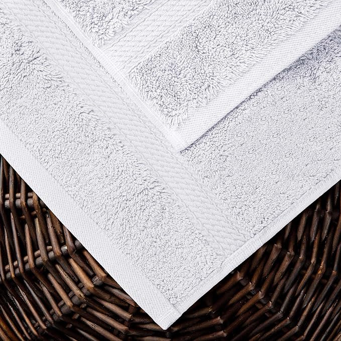 SUPERIOR Egyptian Cotton Pile 10 Piece Towel Set, Includes 2 Bath, 4 Hand