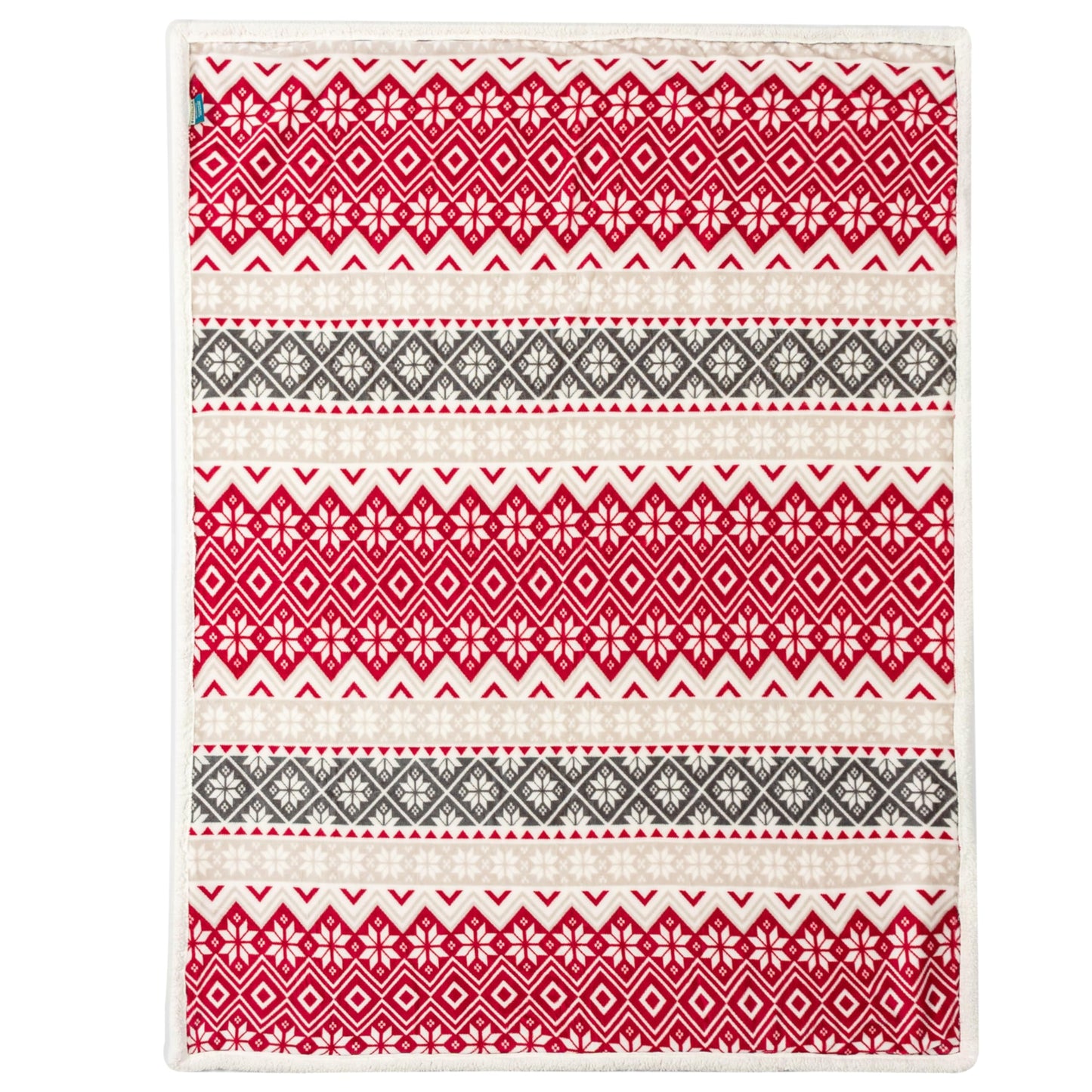 PAVILIA Premium Christmas Sherpa Throw Blanket | Christmas Decoration, Fleece, Plush, Warm, Cozy Reversible Microfiber Holiday Blanket 50 x 60
