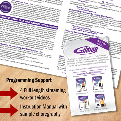 Gliding Exercise Discs: Club Pack for Hardwood Floors (25 Pair, Purple) Workout Sliders in Bulk