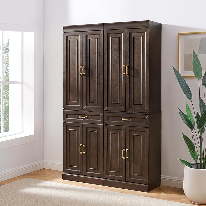 Crosley Furniture Stanton 2-Piece Pantry Storage Cabinet Set