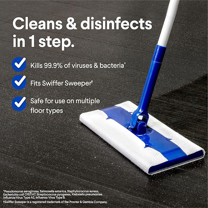 Clorox Scentiva Disinfecting Wet Mopping Cloths, Coconut and Waterlily