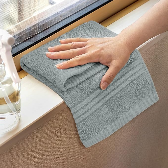 Utopia Towels Wash Cloths Set, 12 by 12 Inches, 100% Cotton Ring Spun, Highly