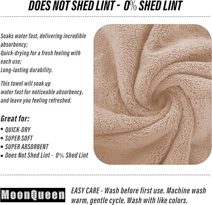 MOONQUEEN 18 Pack Premium Hand Towels