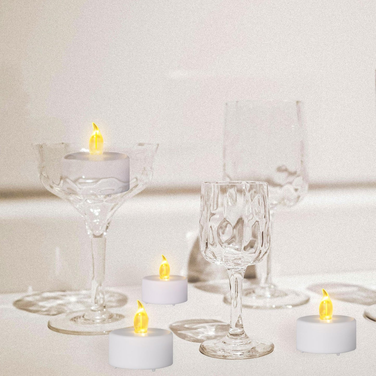 200PCS Flameless LED Tea Lights Candles, Realistic and Bright Flickering Long Lasting 200Hours Battery-Powered, Ideal Party, Wedding, Birthday,Halloween, Christmas ,Home, Table Decoration WarmYellow