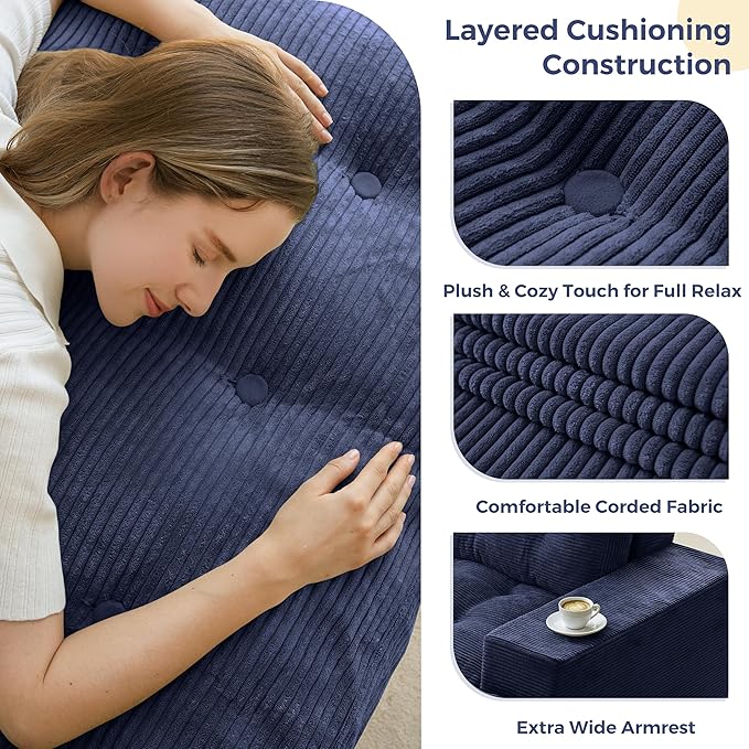 MAXYOYO 63" Loveseat Sofa Couch