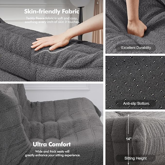 Bean Bag Loveseat Chair Big Sofa Beanbag Chair