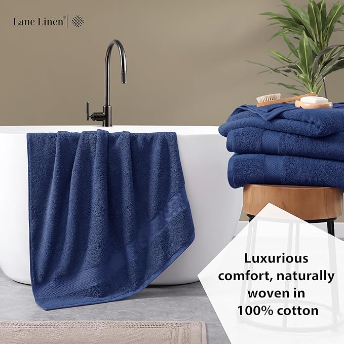 LANE LINEN Bath Towels 4 Pack