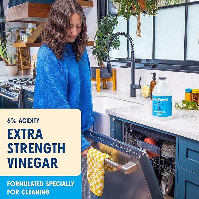 Aunt Fannie's Extra Strength Cleaning Vinegar, 64 Ounce, No Added Scents