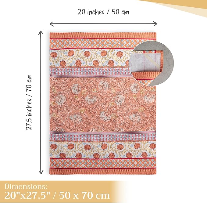 Maison d' Hermine Kitchen Towels Set of 3 100% Cotton 20" x 27.5" Reusable