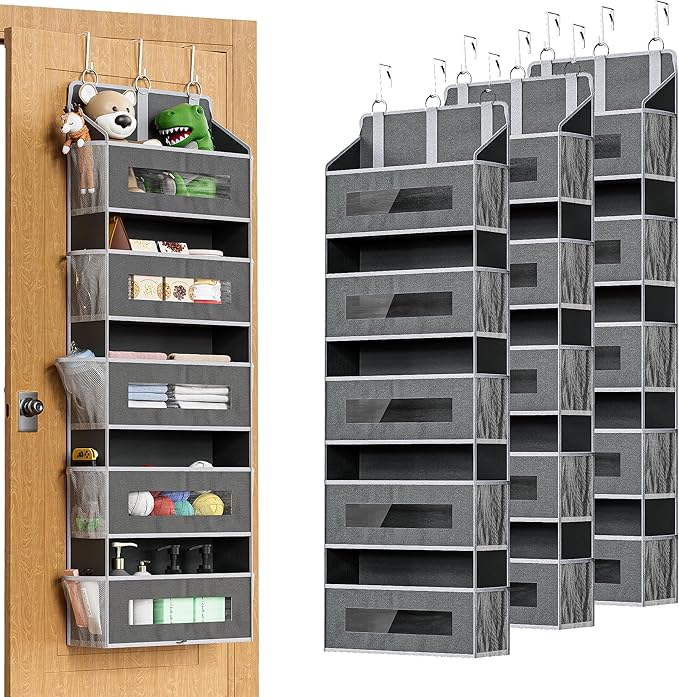 3 Packs 5-Tier Over the Door Storage Organizer