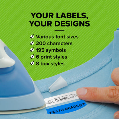 Dymo LetraTag LT-100H Label Maker Starter Kit | Handheld Label Printer Machine | with Plastic, Paper & Clear Label Tape | Ideal for Office or Home
