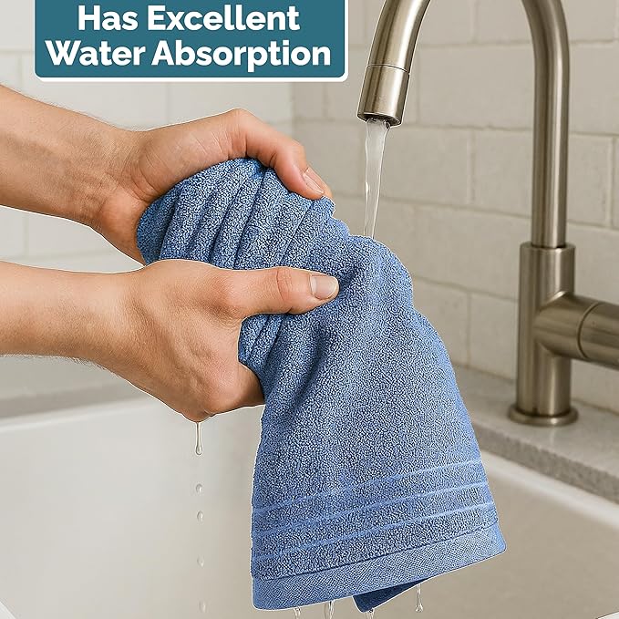 CASA PLATINO Bath Hand Towels for Bathroom