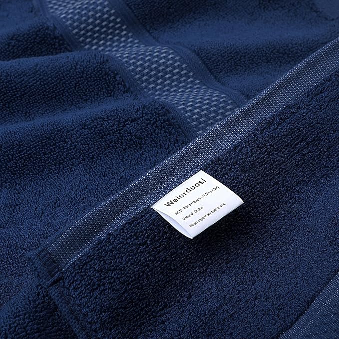 Fluffy Cotton Bath Towels Set650GSM, 2-Piece Set, Thickened and Enlarged