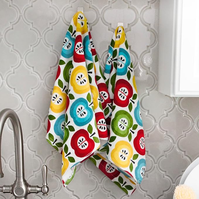 T-Fal Fiber Reactive Print Kitchen Towels: Highly Absorbent, Super Soft
