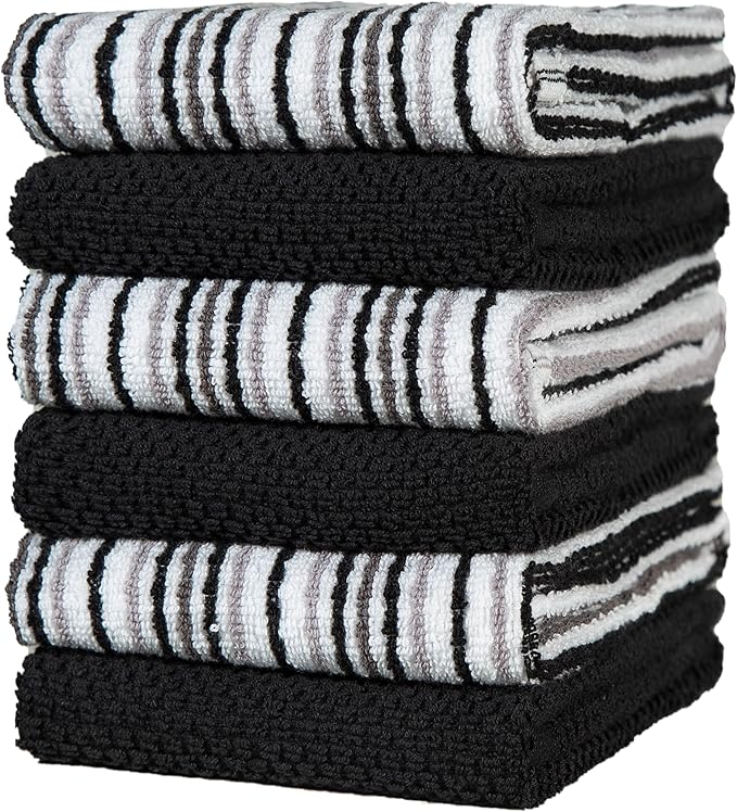 Popcorn Stripe Cotton Kitchen Towels