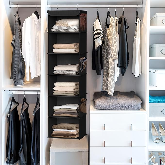 Simple Houseware 6 Shelf Hanging Closet Organizer