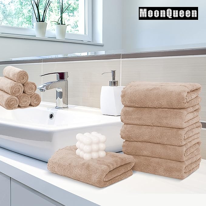 MOONQUEEN 6 Pack Premium Hand Towels