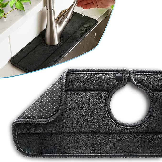 The Original Ternal Sinkmat Drip Catcher & Splash Guard, Faucet Mat