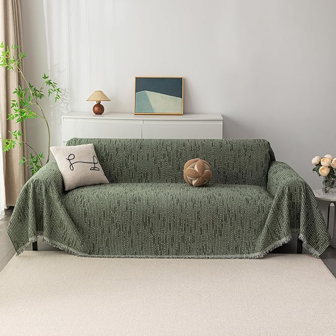 MYSKY HOME Couch Covers for 2 Cushion Couch Sectional Sofa, L Shape Sofa