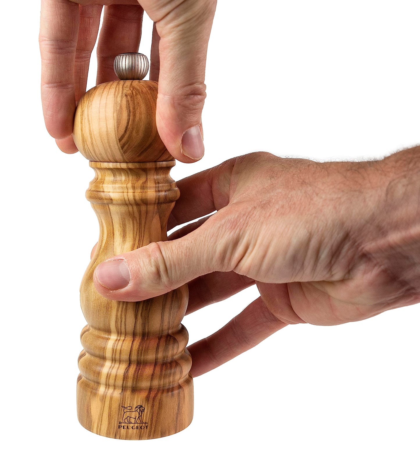 Peugeot - Paris Manual Pepper Mill - Adjustable Grinder - Olive Wood, Natural