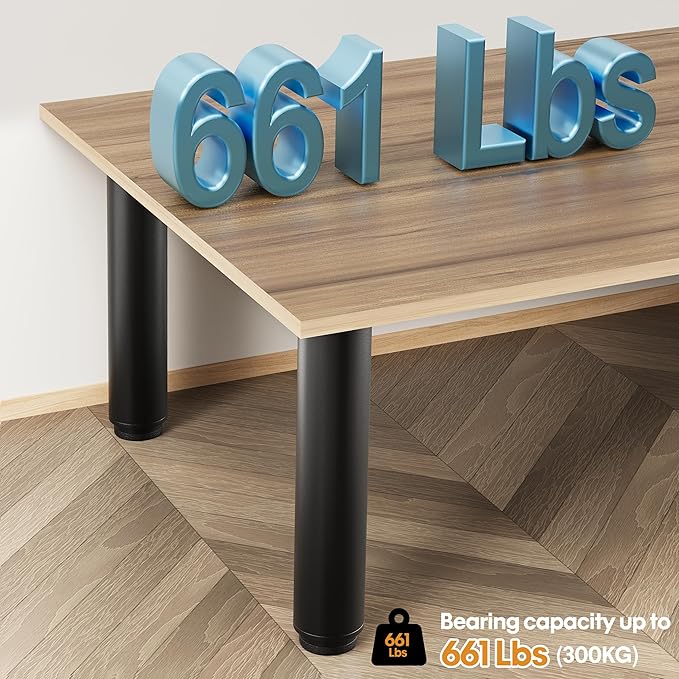Metal Adjustable Furniture Legs 7-12.6 inch, Wlrrcwdttc Bed Support Legs
