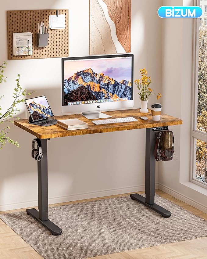 BIZUM Standing Desk Electric Adjustable Computer Desk-Stand up Desk Office