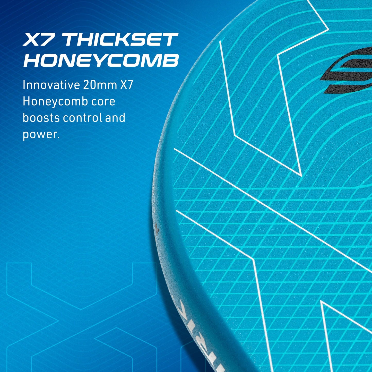Selkirk Sport LUXX Control Pickleball Paddle | Florek Carbon Fiber Pickleball Paddles with a Polypropylene X7 Core | The Pickle Ball Racket Designed for Ultimate Power & Control | Invikta Blue