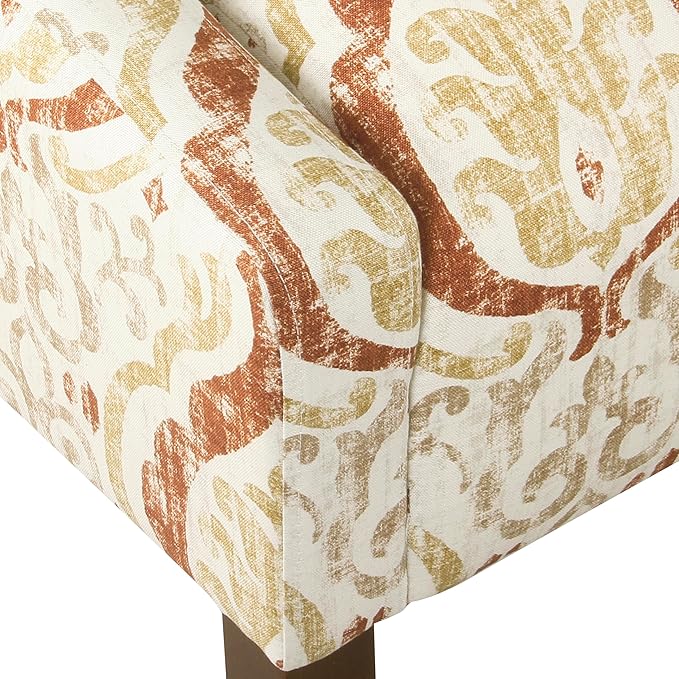 Homepop Home Decor | Upholstered Classic Swoop Arm Accent Chair | Accent Chairs
