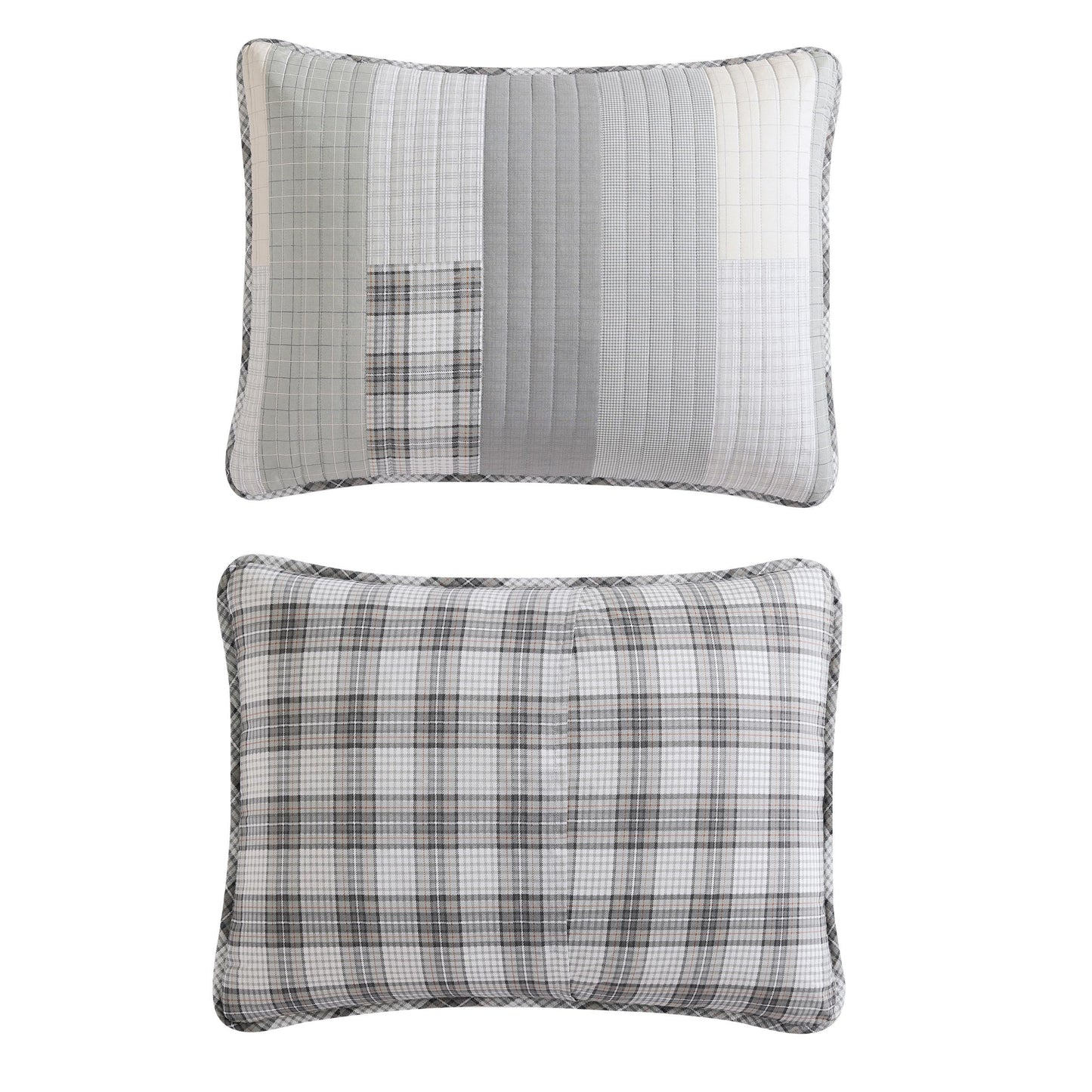 Eddie Bauer - Queen Quilt Set, Cotton Reversible Bedding with Matching Shams, Home Decor for All Seasons (Fairview Grey, Queen)