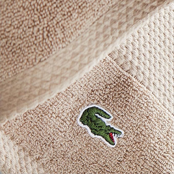Lacoste Heritage 100% Supima Cotton Bath Towel, Premium Super Soft Bath Towel