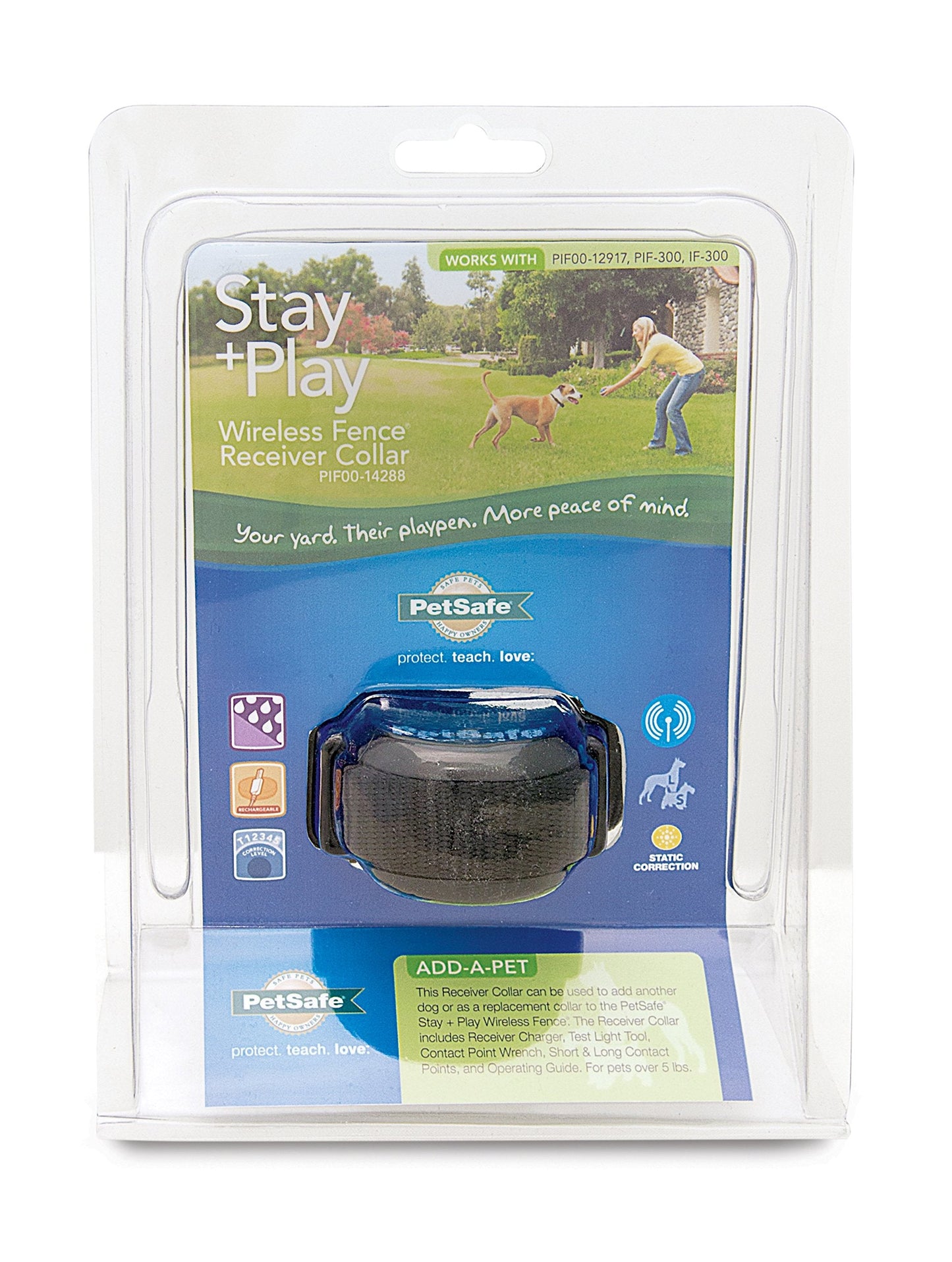 PetSafe Stay+Play Wireless Receiver Collar Blk