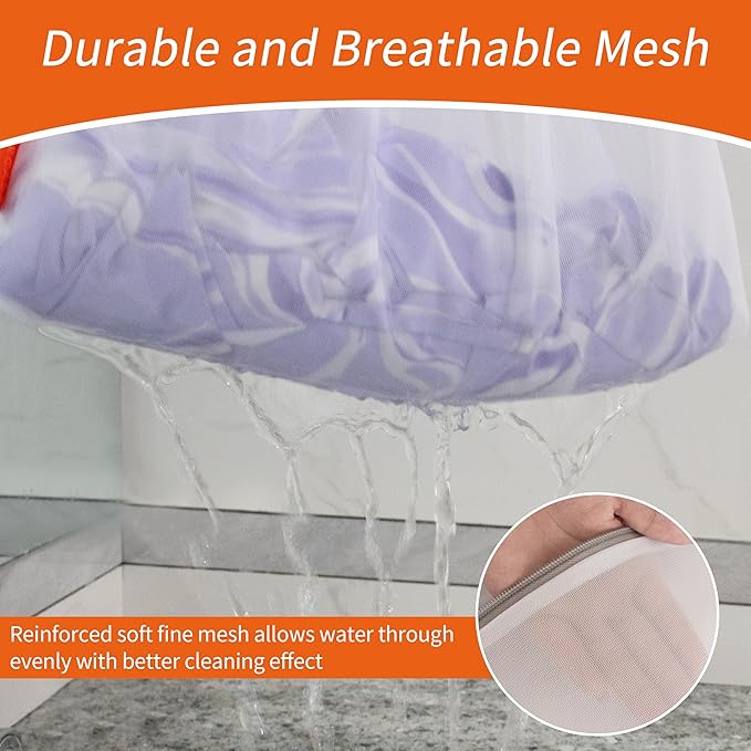 Polecasa 3Pcs 16 x 20 Inches Extra Durable Fine Mesh Laundry Bags