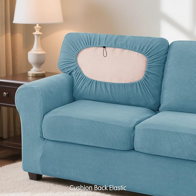 SUBRTEX 7 Pieces Stretch Sofa Slipcover, Couch Cover