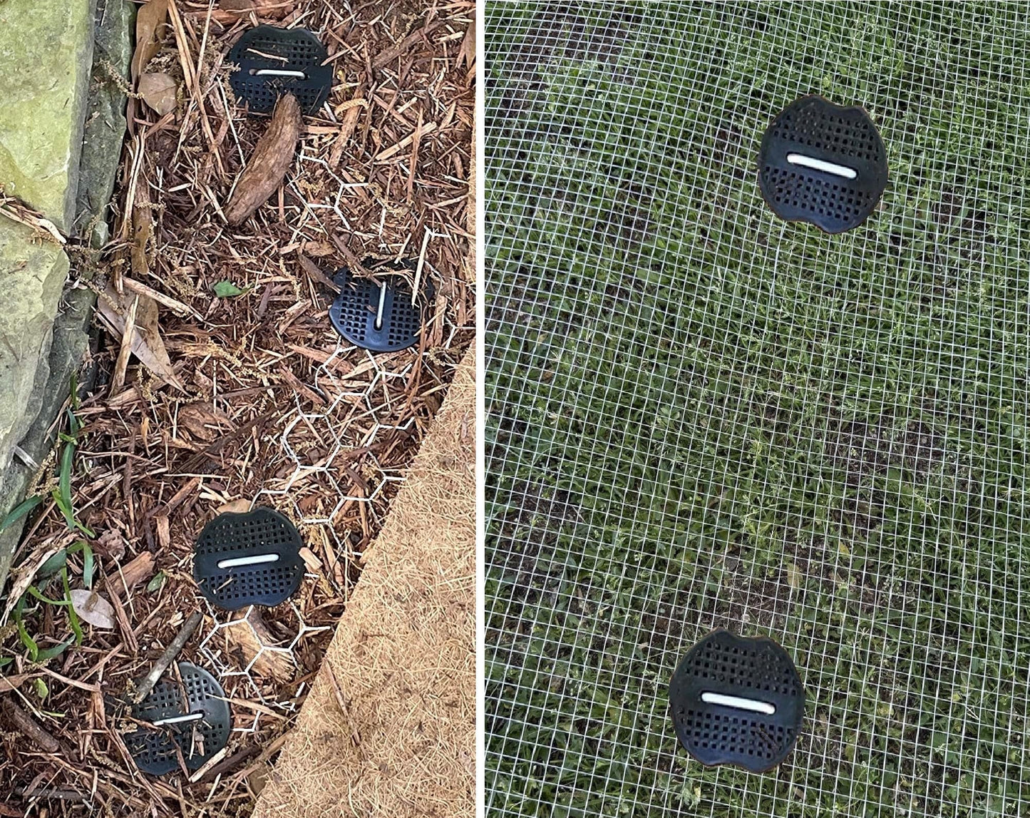 10 Inch 100 PCS Galvanized Landscape Staples with 100 PCS Gasket, Landscape Fabric Pins Stakes Lawn Ground Cover Graden Staples Spikes Weed Barrier Stakes