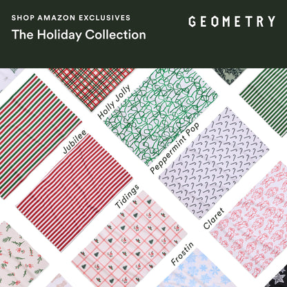 GEOMETRY Christmas Kitchen Towels - Quick Dry Microfiber Cloth Dish Towels for Kitchen Drying - Premium Quick Dry Towel - Peppermint Pop