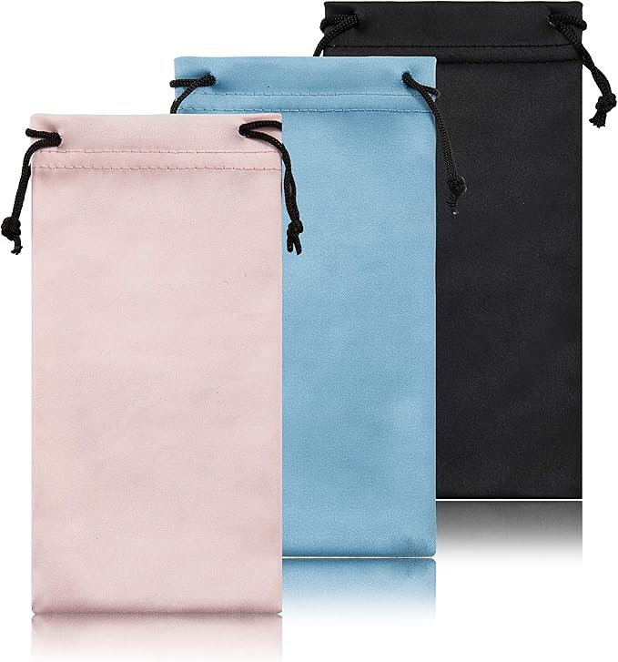 TRIUMPH VISION Soft Eyeglass Pouch 3 Pack