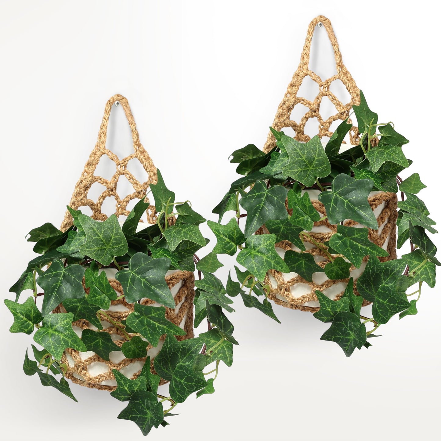 Shineloha 2 Packs Hanging Planters for Indoor Plants up to 6 in., Wall Plant Holder | Plant Hanger Indoor, Wall Planters for Indoor Plants, Hanging Plant (2PK, for 6 inch Pot)