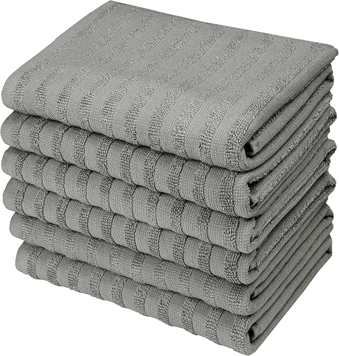 Premium Kitchen Towels | Large Cotton Dish Towels 400 GSM | Highly Absorbent