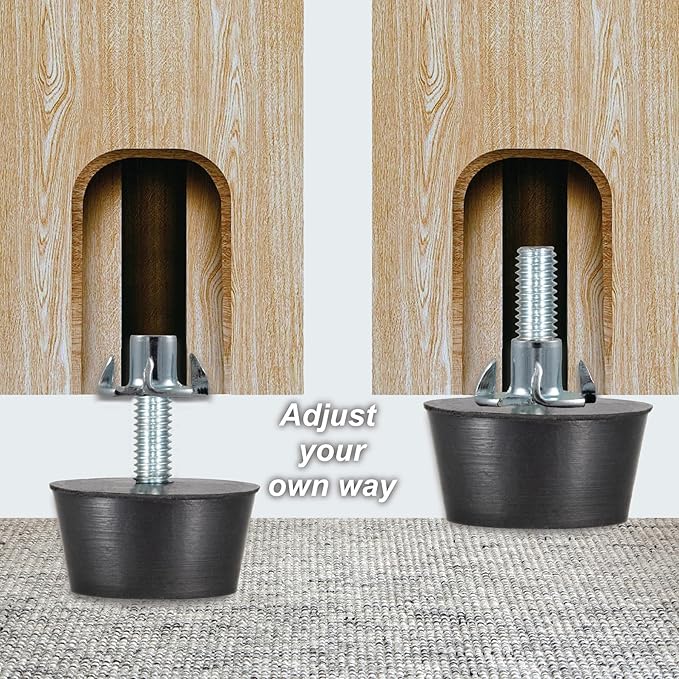 NEWBYTEK M6 Thread Furniture Feet Levelers, Floor Protection Feet Glides