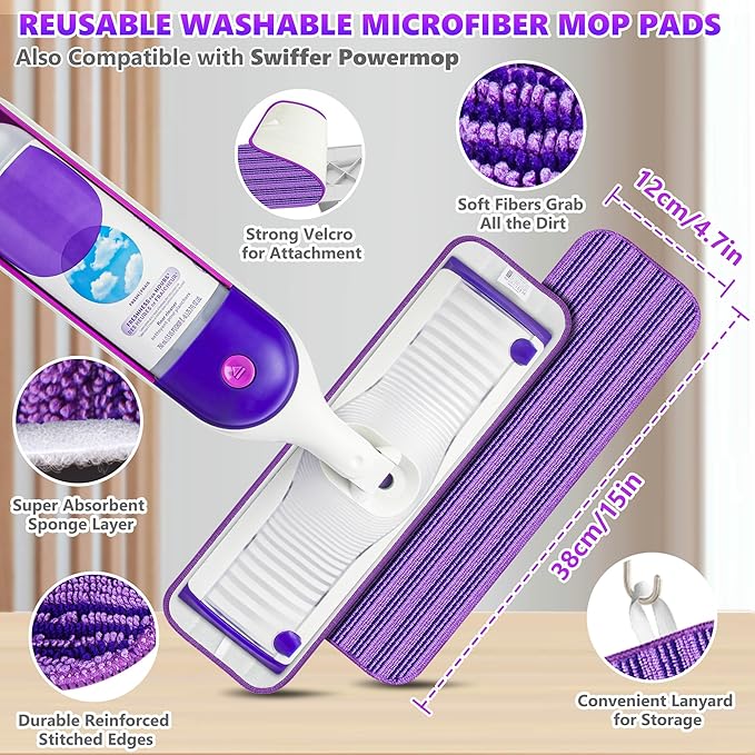 Microfiber Spray Mops for Floor Cleaning