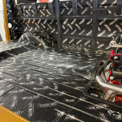 Design Engineering Boom Mat XL Deadening Material | 4mm 12.5" x 24" (15 Sheets) | Black | 050224